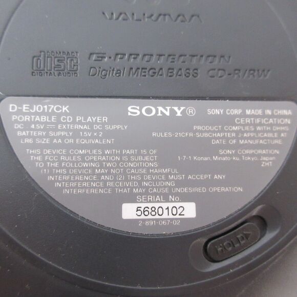 Sony Car Ready CD Walkman Cassette Adapter Kit Car Plug D-EJ017CK Tested - Picture 7 of 13